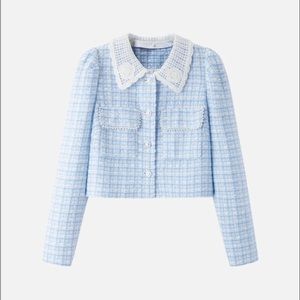 Chanel Style Pinch Pleated Loose Jacket